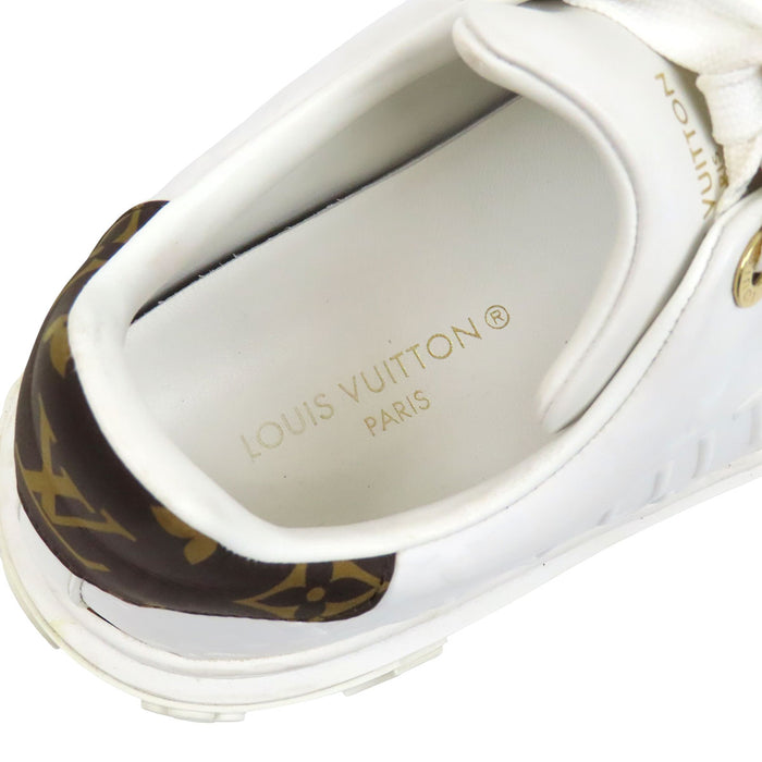 LOUIS VUITTON 
LV ロゴ レースアップ 
タイムアウト ライン スニーカー 
モノグラム