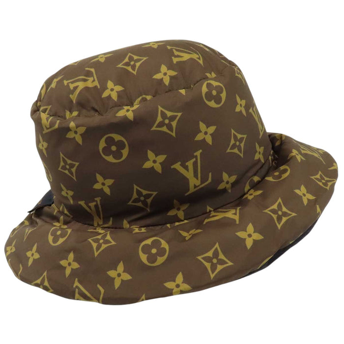 LOUIS VUITTON 
LV リバーシブル ナイロン ダウン 
モノグラム ハット ボブ ピロー バケットハット