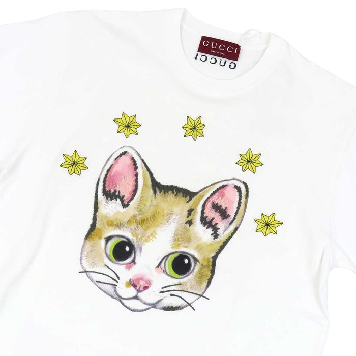 GUCCI 
Higuchi Yuko ネコ ロゴ コットン 
ヒグチユウコ プリント Tシャツ