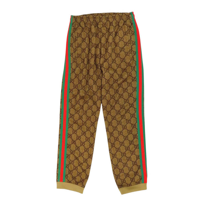 GUCCI 
ウェブライン ロゴ 総柄 ポリエステル混 コットン混 
GG プリント テクニカル ジャージー パンツ