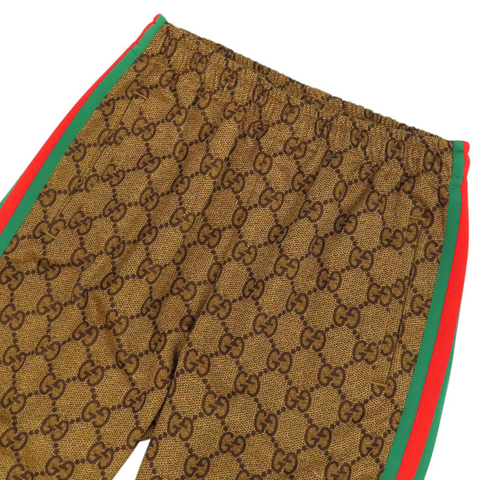 GUCCI 
ウェブライン ロゴ 総柄 ポリエステル混 コットン混 
GG プリント テクニカル ジャージー パンツ