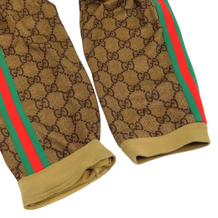 GUCCI 
ウェブライン ロゴ 総柄 ポリエステル混 コットン混 
GG プリント テクニカル ジャージー パンツ