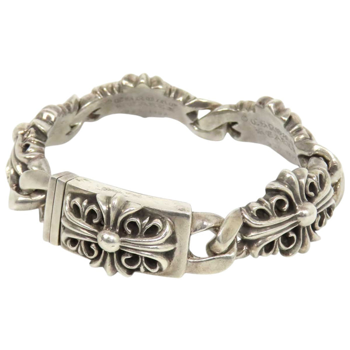 CHROME HEARTS  
CH KEEPER LINK Croce Argento Sterling 4LINK  
Bracciale Keeper Link 4 link