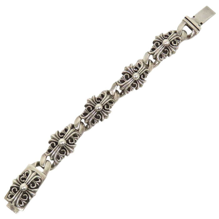 CHROME HEARTS  
CH KEEPER LINK Croce Argento Sterling 4LINK  
Bracciale Keeper Link 4 link