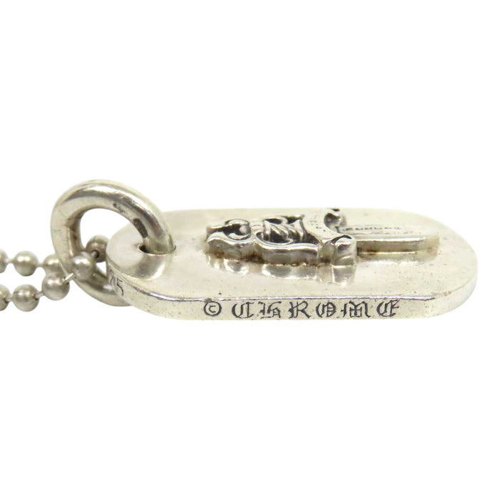 CHROME HEARTS 
CH RAISED DAGGER DOGTAG スターリング シルバー 
レイズドダガー ドッグタグ ペンダント