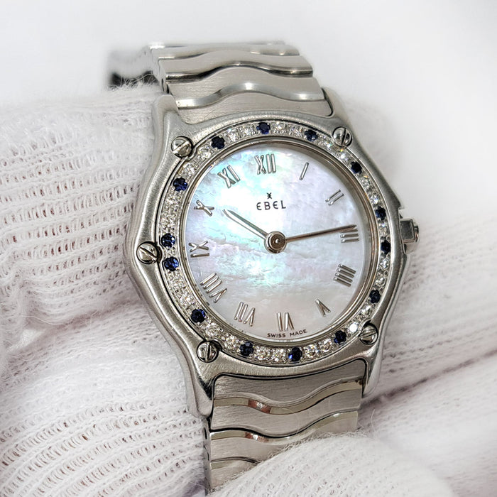 EBEL 
クラシック ダイヤベゼル サファイアベゼル