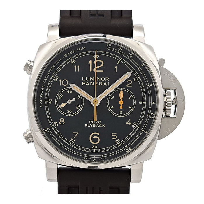 OFFICINE PANERAI
Luminor 1950 PCYC 3 Days Chrono Flyback
With Box and Guarantee