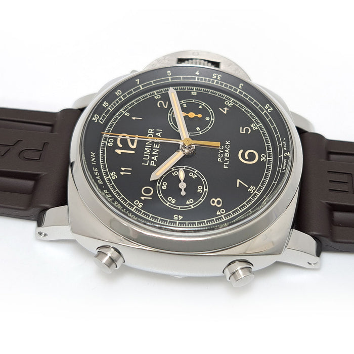 OFFICINE PANERAI 
ルミノール 1950 PCYC 3デイズ クロノ フライバック 
箱ギャラ付