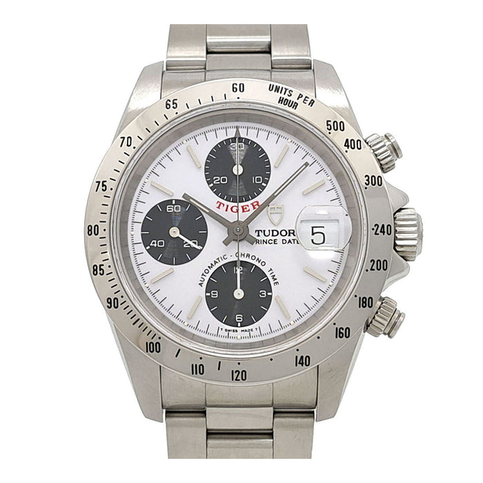 TUDOR 
オイスター タイガー クロノタイム パンダダイヤル 
箱付