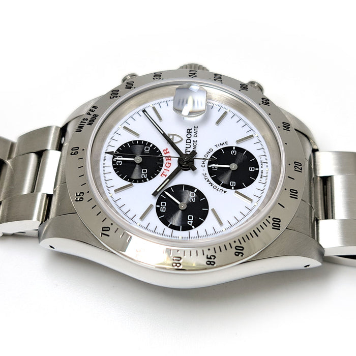 TUDOR 
オイスター タイガー クロノタイム パンダダイヤル 
箱付