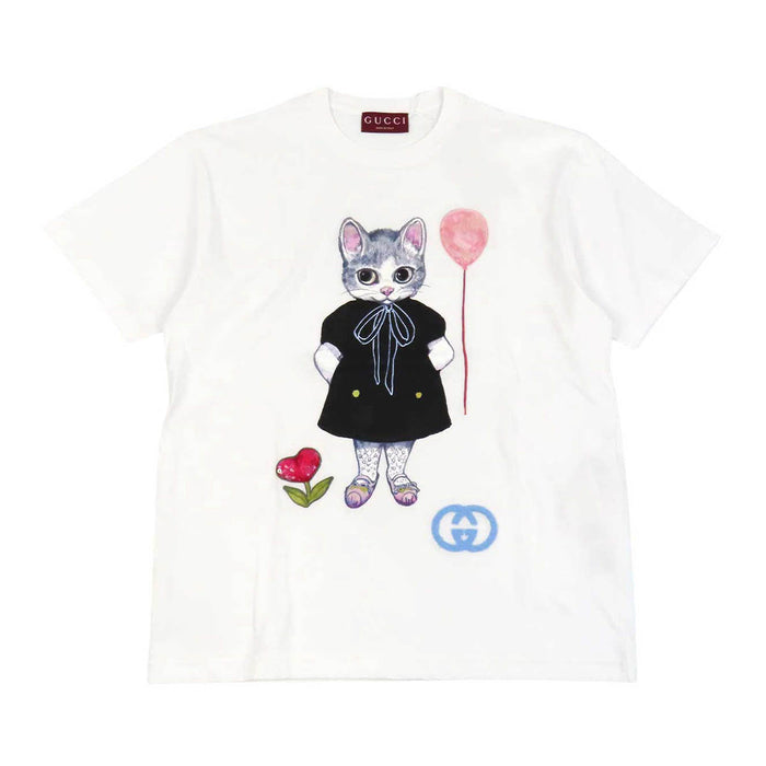 GUCCI 
インターロッキングG GG 猫 コットン 日本限定 
ヒグチユウコ Tシャツ