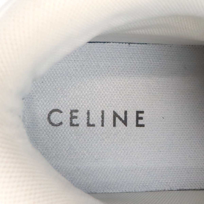 CELINE 
ロゴ レザー レースアップ 
CT-01 Z トレーナー ハイトップ スニーカー