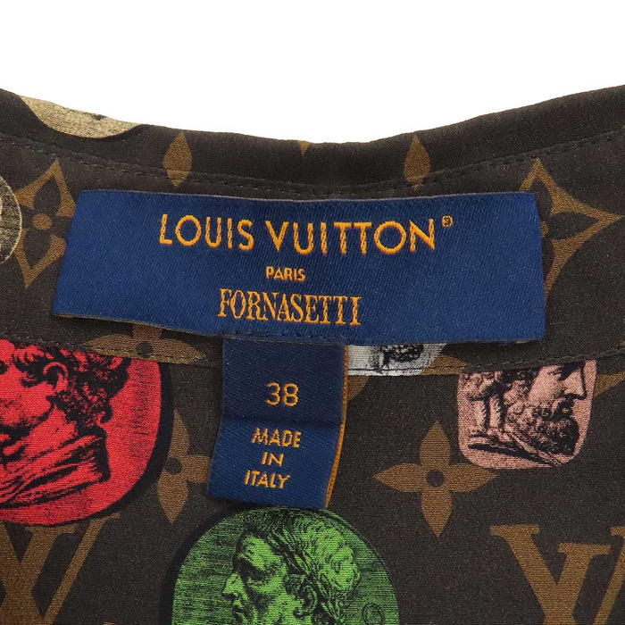 LOUIS VUITTON 
LV 総柄 シフォン 212B HZ5 FLTO86 
フォルナセッティ コラボ モノグラム シルク シャツ