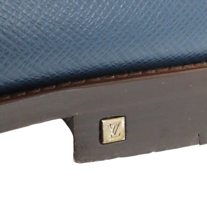 LOUIS VUITTON 
LV マリーヌ レザー シルバーカラー金具 
メジャー ローファー