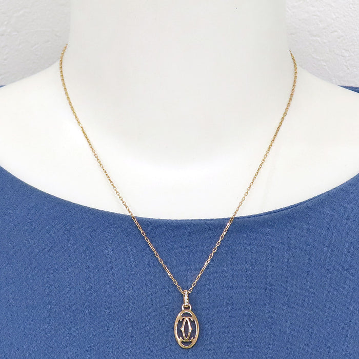 CARTIER 
Logo Double C Diamond Necklace