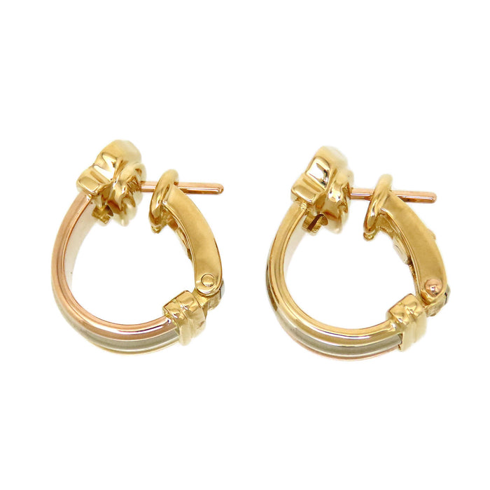 CARTIER 
2C Diamond Pierced Earrings