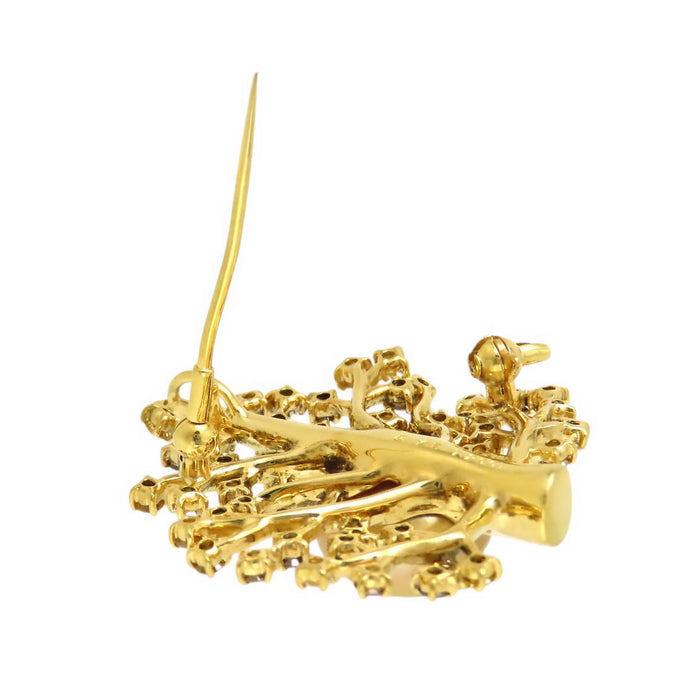 MIKIMOTO 
Pearl Diamond Tree Brooch