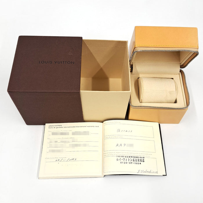 LOUIS VUITTON  
Tambour Chronograph  
With box and warranty card