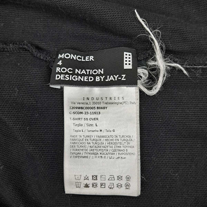 MONCLER 
ロゴ オーバーサイズ コットン 
ROC NATION DESIGNE BY JAZ-Z コラボ Tシャツ 
モンクレールジーニアス