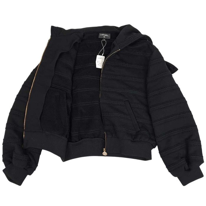 CHANEL 
24SS 2WAY COCO BEACH CC コットン レース 
ココマーク トリム ジップアップ ブルゾン