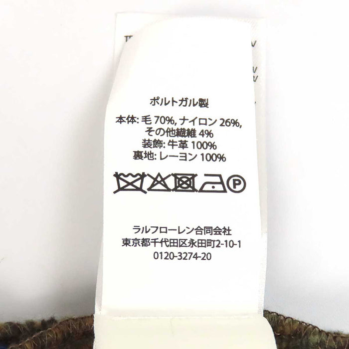 RALPH LAUREN 
POLO RALPH LAUREN ウール ラップ 
チェック柄 ノースリーブ ワンピース