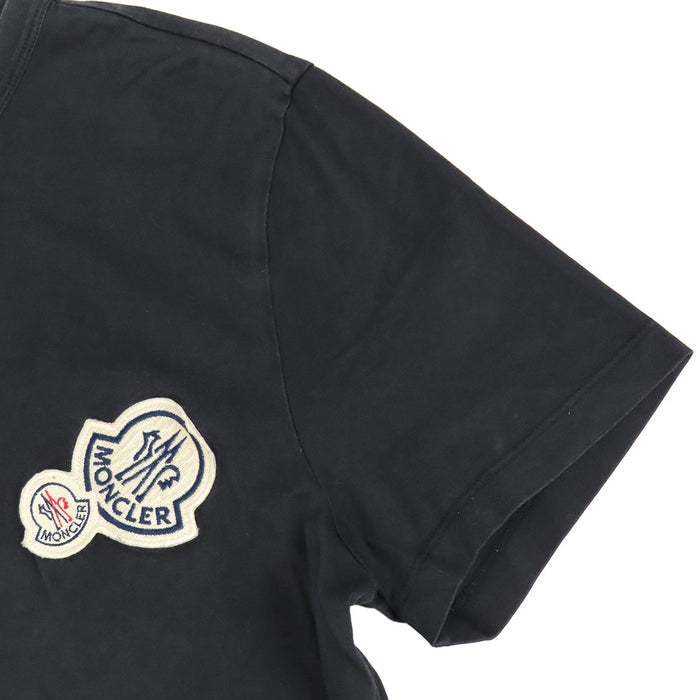 MONCLER 
Double Logo Patch Emblem Cotton 
MAGLIA T-Shirt