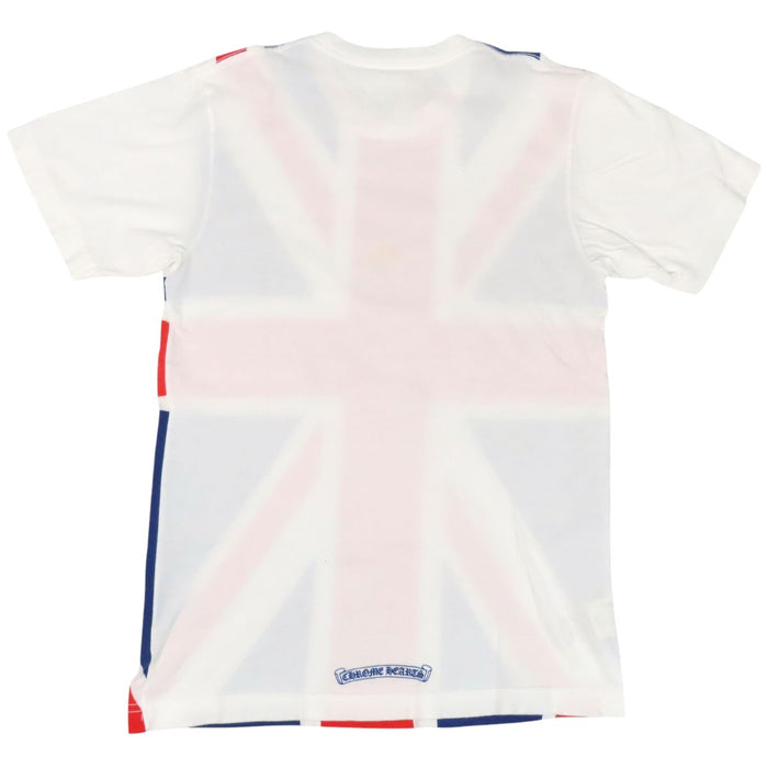 CHROME HEARTS 
UNION JACK CH スクロールラベル コットン 
ユニオンジャック プリント Tシャツ