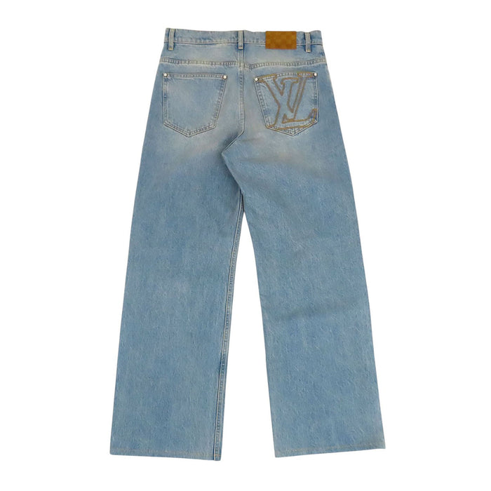 LOUIS VUITTON 
RM251MQ PCP HSD50W LV ステッチ 
スケートフィット デニムパンツ
