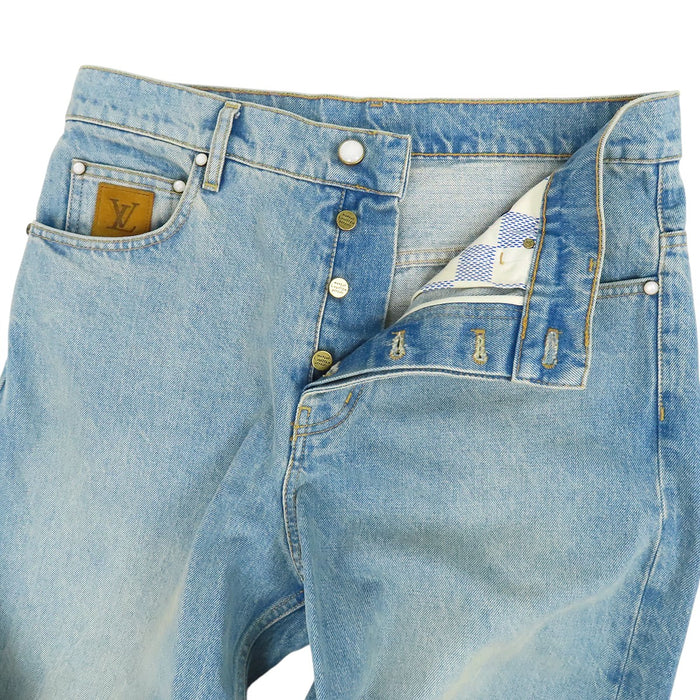 LOUIS VUITTON 
RM251MQ PCP HSD50W LV ステッチ 
スケートフィット デニムパンツ