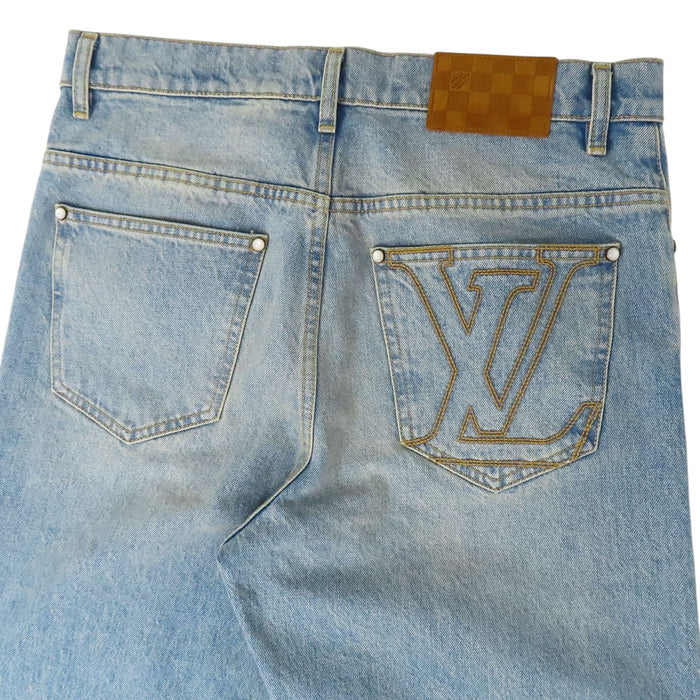 LOUIS VUITTON 
RM251MQ PCP HSD50W LV ステッチ 
スケートフィット デニムパンツ
