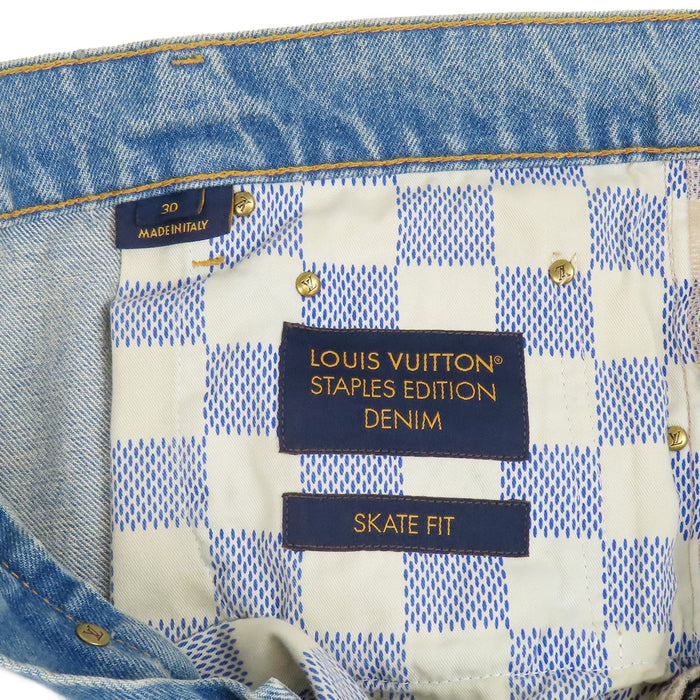 LOUIS VUITTON 
RM251MQ PCP HSD50W LV ステッチ 
スケートフィット デニムパンツ
