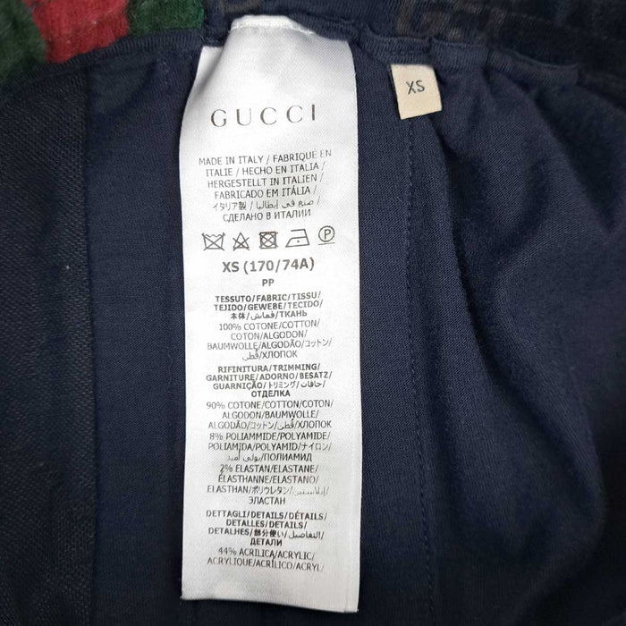 GUCCI 
総柄 Webストライプ ジャージー コットン 
GG シェリーライン ジョガーパンツ