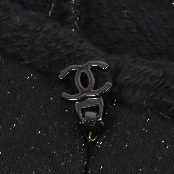 CHANEL 
COCO CC ロゴ コットン ハーフジップ 
ココマーク ハーフジップ ラメ ワンピース