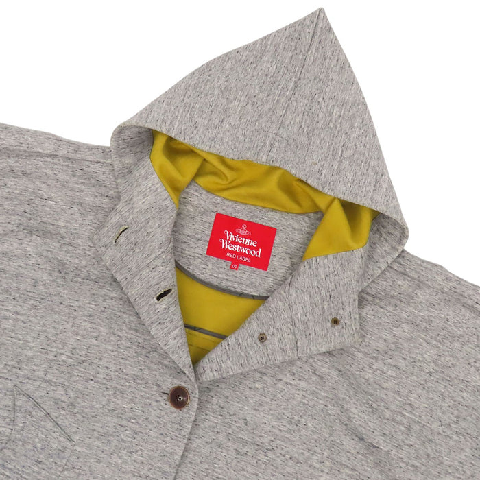 Vivienne Westwood 
フーデッド ロゴボタン コットン混 
ポンチョ