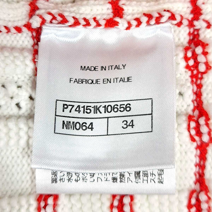 CHANEL 
COCO CC コットン混 バイカラー 
ココマーク ボーダー ニット