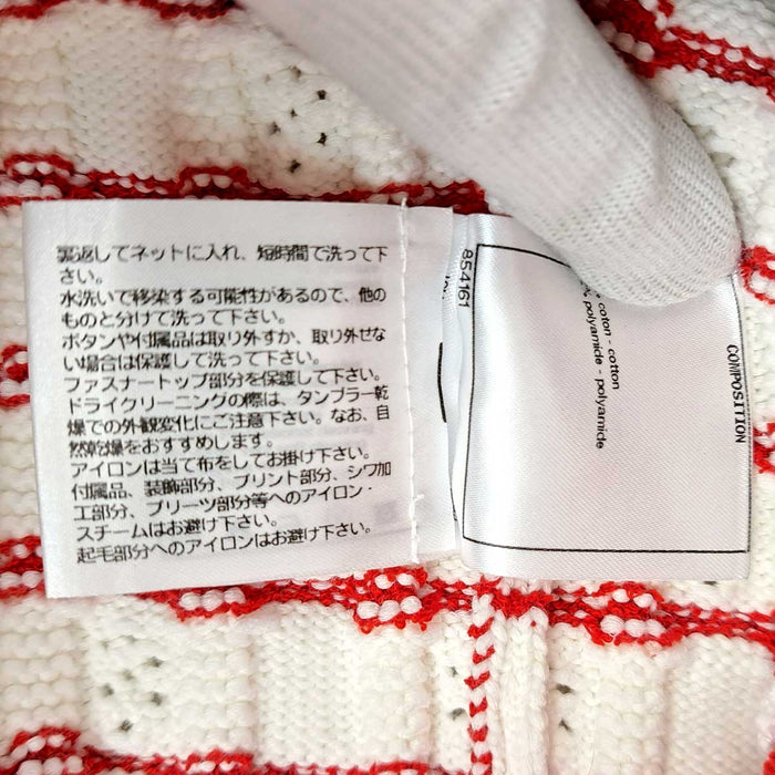 CHANEL 
COCO CC コットン混 バイカラー 
ココマーク ボーダー ニット