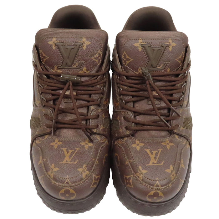 LOUIS VUITTON 
LV ロゴ ローカット 2024年製 レースアップ 
LV トレイナー モノグラム マキシ スニーカー 
モノグラム
