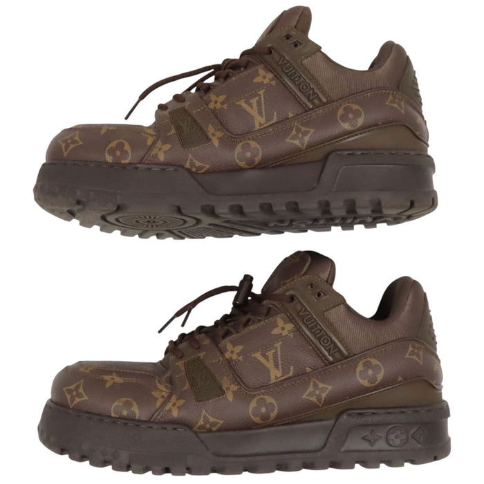 LOUIS VUITTON 
LV ロゴ ローカット 2024年製 レースアップ 
LV トレイナー モノグラム マキシ スニーカー 
モノグラム