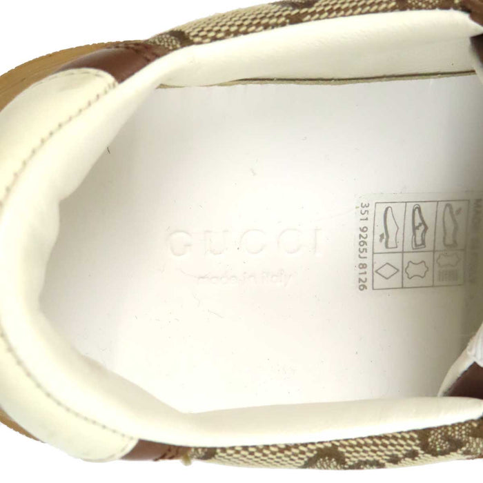 GUCCI 
インターロッキングG レザー レースアップ 
GGキャンバス ローカット スニーカー