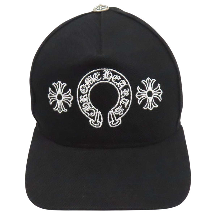 CHROME HEARTS  
CH Cross Ball Embroidered Cotton  
CH Plus Horseshoe Baseball Cap
