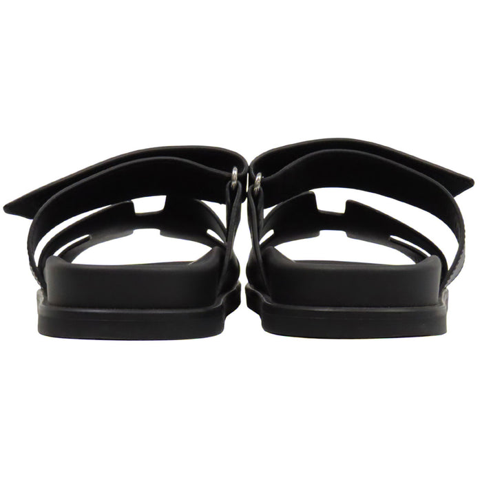 HERMES  
H Ash Sandali piatti in pelle  
Cipresso