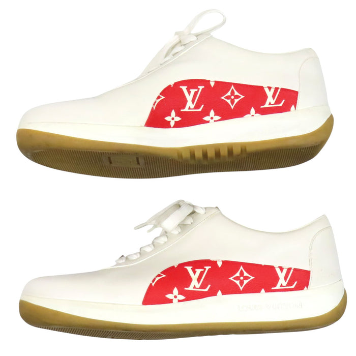 LOUIS VUITTON 
LV Supreme ロゴ 
シュプリーム コラボ レザー スニーカー 
モノグラム