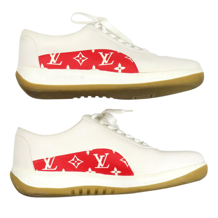 LOUIS VUITTON 
LV Supreme ロゴ 
シュプリーム コラボ レザー スニーカー 
モノグラム