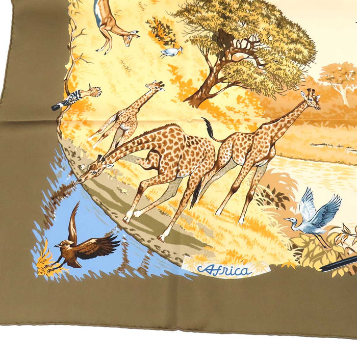HERMES 
シルク 大判 スカーフ 
カレ90 AFRICA アフリカ