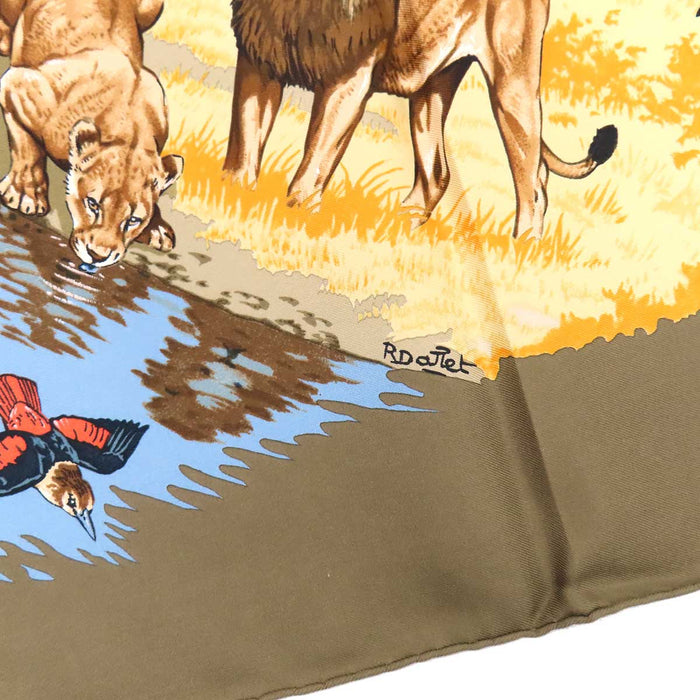 HERMES 
シルク 大判 スカーフ 
カレ90 AFRICA アフリカ