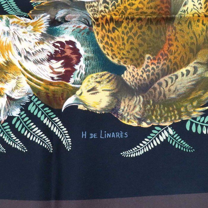 爱马仕  
大方巾 丝绸 鸟纹  
Carré 90 H de LINARES 里纳雷斯