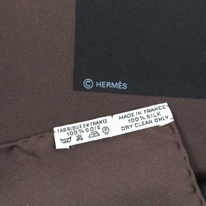 HERMES 
スカーフ 大判 シルク 鳥 
カレ 90 H de LINARES リナレス