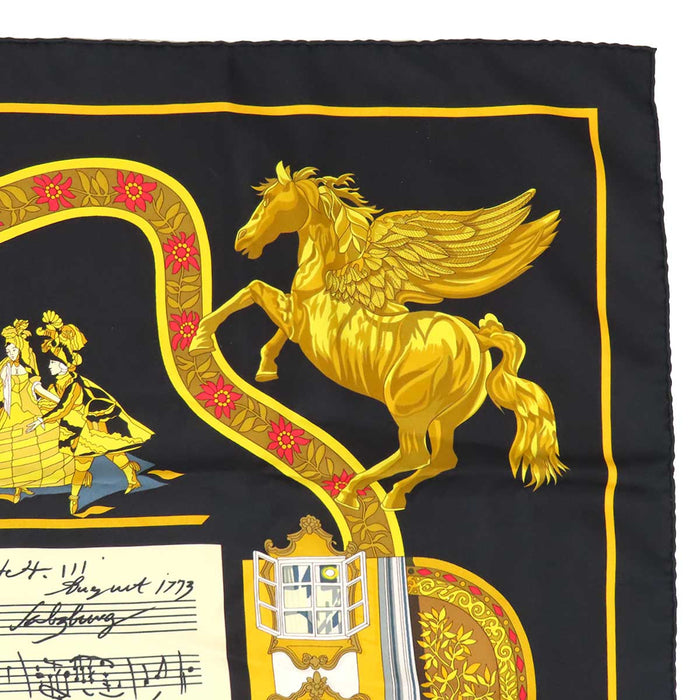 HERMES 
Scarf large silk musical notes sheet Pegasus 
Carré 90 IN SALZBURG in Salzburg