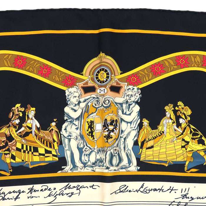 HERMES 
Scarf large silk musical notes sheet Pegasus 
Carré 90 IN SALZBURG in Salzburg