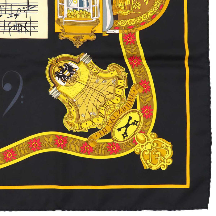 HERMES 
Scarf large silk musical notes sheet Pegasus 
Carré 90 IN SALZBURG in Salzburg